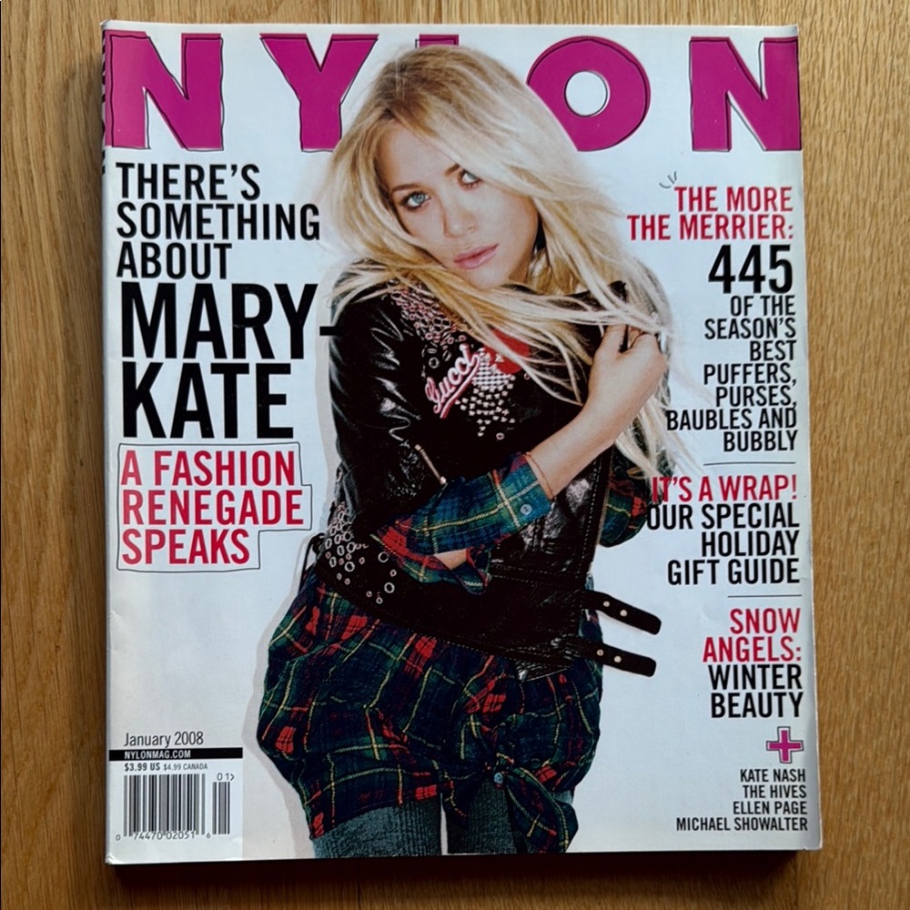 Nylon Magazine January 2008 with Mary-Kate Olsen